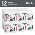 Kimberly-Clark Wypall PowerClean X70 Medium Duty Cloths, White, 12 / Carton, KCC41200
