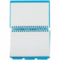 C-Line Spiral Bound Index Card Notebook with Tabs, 1 Notebook (Color May Vary), 3" x 6", CLI48750