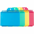 C-Line Spiral Bound Index Card Notebook with Tabs, 1 Notebook (Color May Vary), 3" x 6", CLI48750