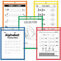 C-Line Reusable Dry Erase Pockets, Assorted Primary Colors, 9 x 12, 10/PK, 10 / Pack, CLI40610
