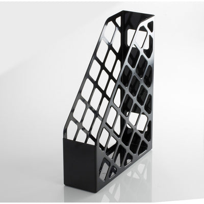 Officemate 26082 Recycled Magazine File Holder, Black, OIC26082