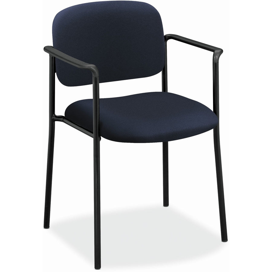 HON Guest Chair with Arms, 23.3" x 32.8", Navy, Fabric, BSXVL616VA90