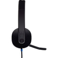 Logitech H540 USB Headset, Black, LOG981000510