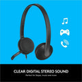 Logitech USB Headset H340, Black, LOG981000507