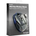 Kensington Computer Pro Fit Mid-size Wireless Mouse, Graphite Gray, KMW72423