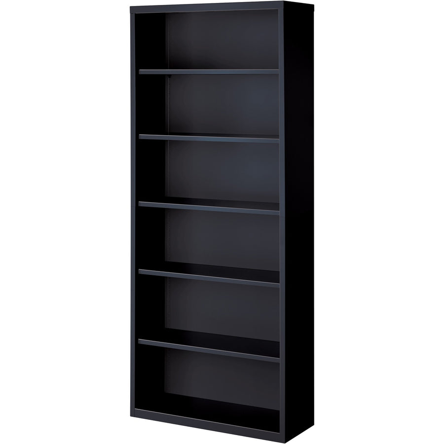 Lorell Fortress Series Bookcase, 34.5" x 82", Black, Steel, LLR41294