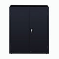 Lorell Fortress Series Storage Cabinet, Black, LLR41305