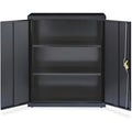 Lorell Fortress Series Storage Cabinet, Black, LLR41305