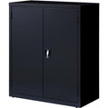 Lorell Fortress Series Storage Cabinet, Black, LLR41305
