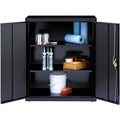 Lorell Fortress Series Storage Cabinet, Black, LLR41305