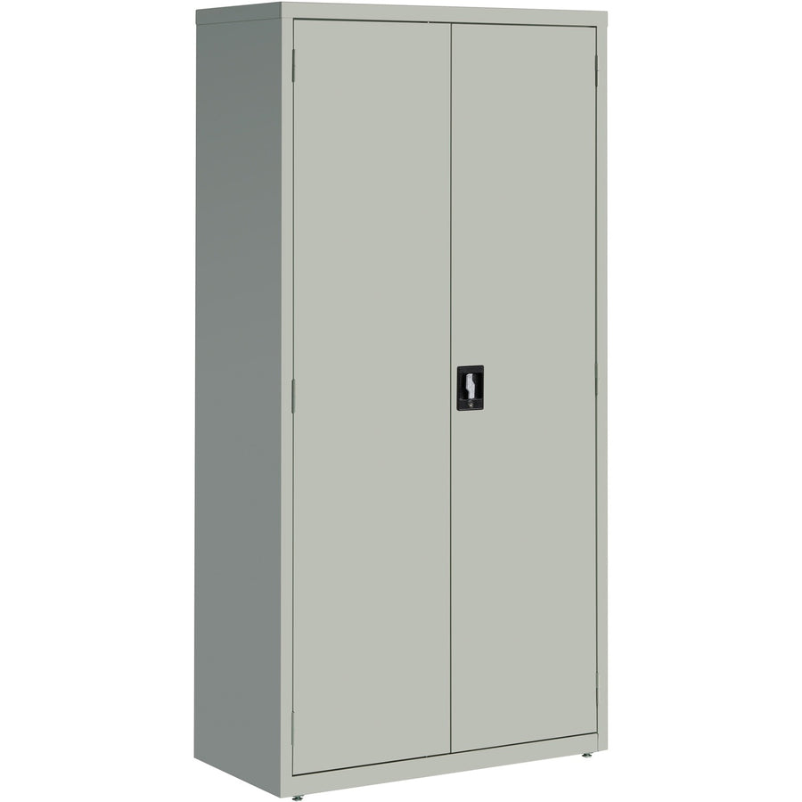 Lorell Fortress Series Storage Cabinet, 36" x 72", Light Gray, Steel, Durable, LLR41306