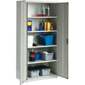 Lorell Fortress Series Storage Cabinet, Light Gray, LLR41306