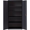 Lorell Fortress Series Storage Cabinet, Black, LLR41308