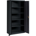 Lorell Fortress Series Storage Cabinet, Black, LLR41308