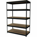 Lorell Fortress Riveted Shelving, Black, LLR60624