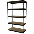Lorell Fortress Riveted Shelving, Black, LLR60648