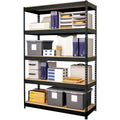 Lorell Fortress Riveted Shelving, Black, LLR61622
