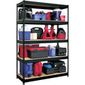 Lorell Fortress Riveted Shelving, Black, LLR61622