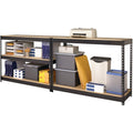 Lorell Fortress Riveted Shelving, Black, LLR61622
