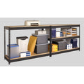 Lorell Fortress Riveted Shelving, Black, LLR61622