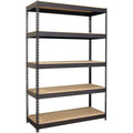 Lorell Fortress Riveted Shelving, Black, LLR61622