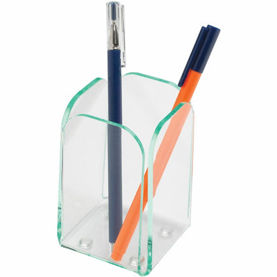Lorell Desktop Pencil Cup, Transparent, LLR80656