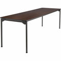 Iceberg Maxx Legroom Wood Folding Table, Brown, ICE65834