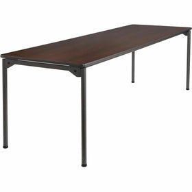 Iceberg Maxx Legroom Wood Folding Table, Brown, ICE65834
