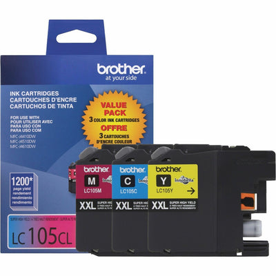 Brother Innobella LC1053PKS Original Super High Yield Inkjet Ink Cartridge - Tri-pack - Cyan, Yellow, Magenta - 3 / Pack, BRTLC1053PKS