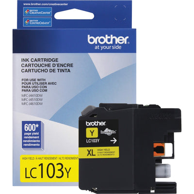 Brother Innobella Original High Yield Inkjet Ink Cartridge - Yellow -, /PK 5PK/BX 4BX/CT — view 1