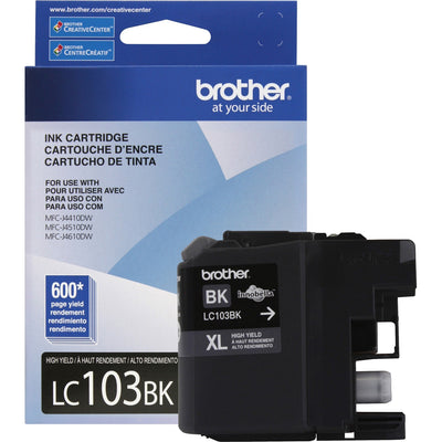 Brother Innobella LC103BK Original High Yield Inkjet Ink Cartridge - Black -, BRTLC103BK