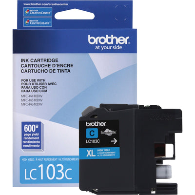 Brother Innobella Original High Yield Inkjet Ink Cartridge - Cyan -, /PK 5PK/BX 4BX/CT — view 1