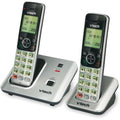 VTech CS6619-2 DECT 6.0 Cordless Phone - Black, Silver, VTECS6619-2