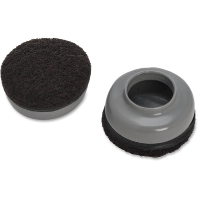 Lorell Slip-Over Floor Savers, Gray, 8 / Pack, LLR49317