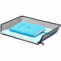 Lorell Side-loading Mesh Document Tray, Black, 1 Set, LLR84154