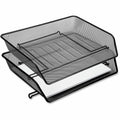 Lorell Side-loading Mesh Document Tray, Black, 1 Set, LLR84154