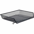 Lorell Side-loading Mesh Document Tray, Black, 1 Set, LLR84154