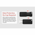 Verbatim America PinStripe USB Flash Drive, Black, VER49062