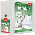 TOPS Cardinal Xtralife ClearVue Locking Slant-D Binder, White, 8 1/2" Width x 11" Length, CRD26360