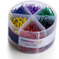 Officemate Coated Paper Clips, Assorted, 450 / Pack, OIC97227