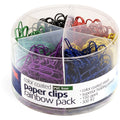 Officemate Coated Paper Clips, Assorted, 450 / Pack, OIC97227