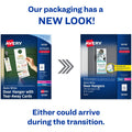 Avery Laser Inkjet Tear-Away Cards Door Hanger, White, 80 / Pack, AVE16150