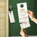 Avery Laser Inkjet Tear-Away Cards Door Hanger, White, 80 / Pack, AVE16150