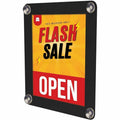 Deflecto Window Display, Black, DEF899102