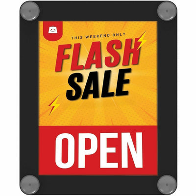 Deflecto Window Display, Black, DEF899102