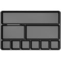 Deflecto Sustainable Office Drawer Organizer, Black, DEF38104