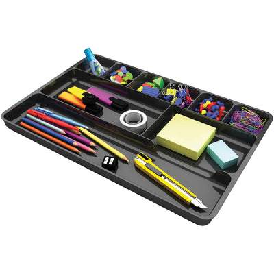 Deflecto Sustainable Office Drawer Organizer, Black, DEF38104
