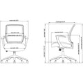 Lorell Executive Mid-back Work Chair, Black, LLR84868