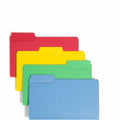 Smead SuperTab 1/3 Tab Cut Legal Recycled Top Tab File Folder, Yellow, 8 1/2" Width x 14" Length, 50 / Box, SMD15410
