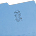 Smead SuperTab 1/3 Tab Cut Letter Recycled Top Tab File Folder, Yellow, 8 1/2" Width x 11" Length, 50 / Box, SMD10410